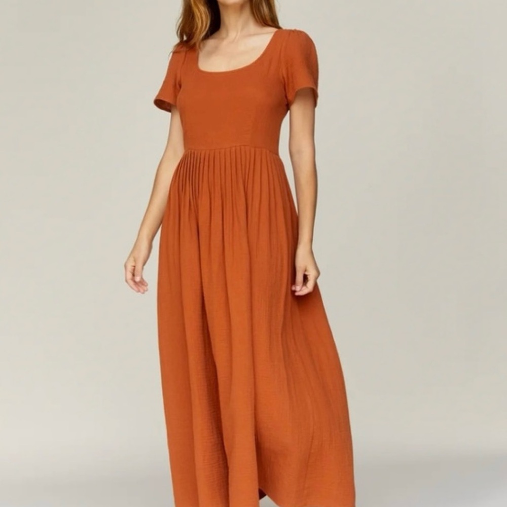 Christy Dawn Rust Scarlet Dress, L